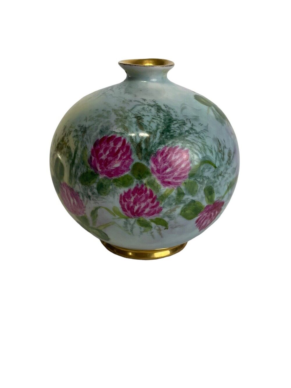 hohenzollern china floral hand painted vase Ginger Jar
